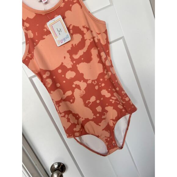 NWT Lularoe Women's Tie Dye Hope Bodysuit Sculpting Tank Top pink Size Small - Picture 4 of 9
